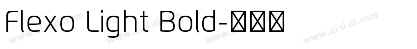 Flexo Light Bold字体转换
